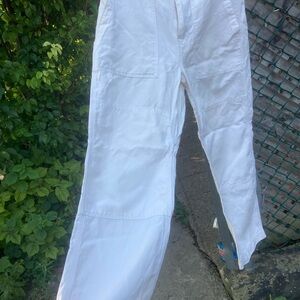 Banana Republic Women’s Crisp White Cargo Pants